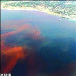 عکس ماهواره‌ای کشند سرخ در خلیج فارس